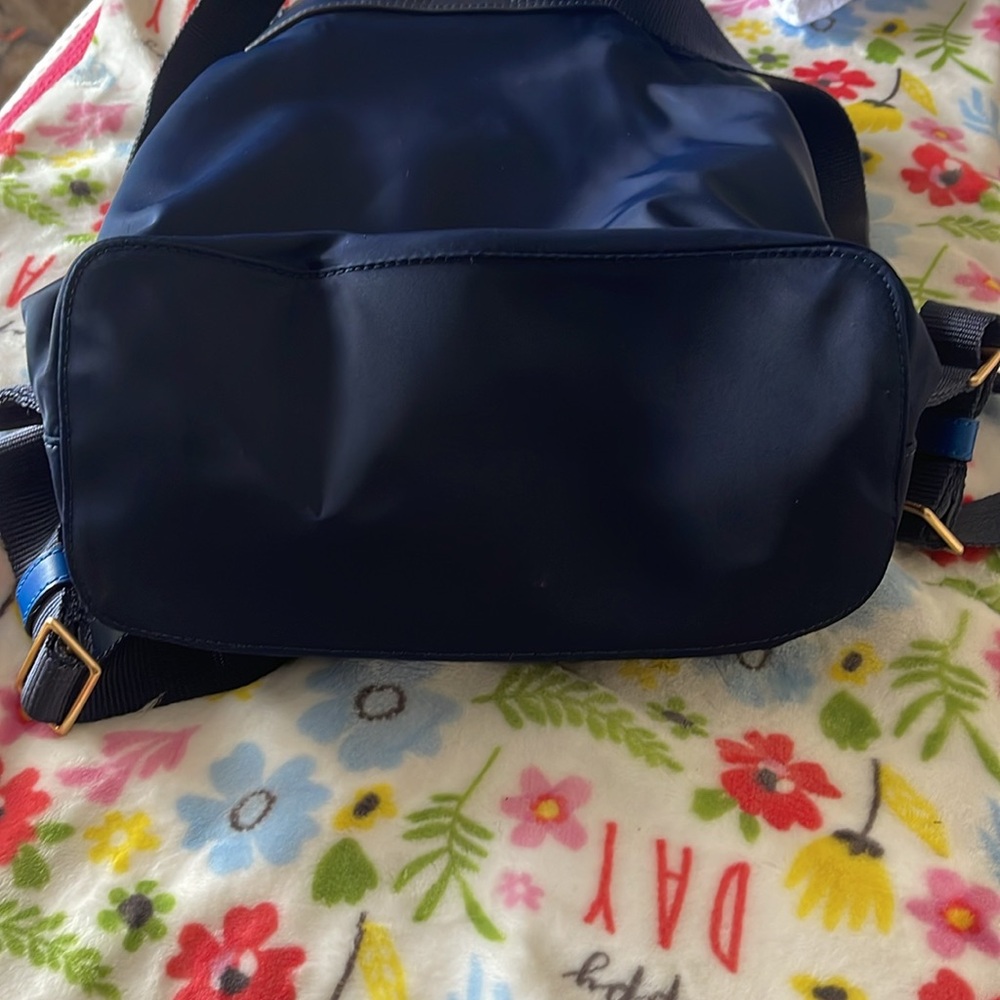 Tory Burch Blue Draw String Backpack - image 6